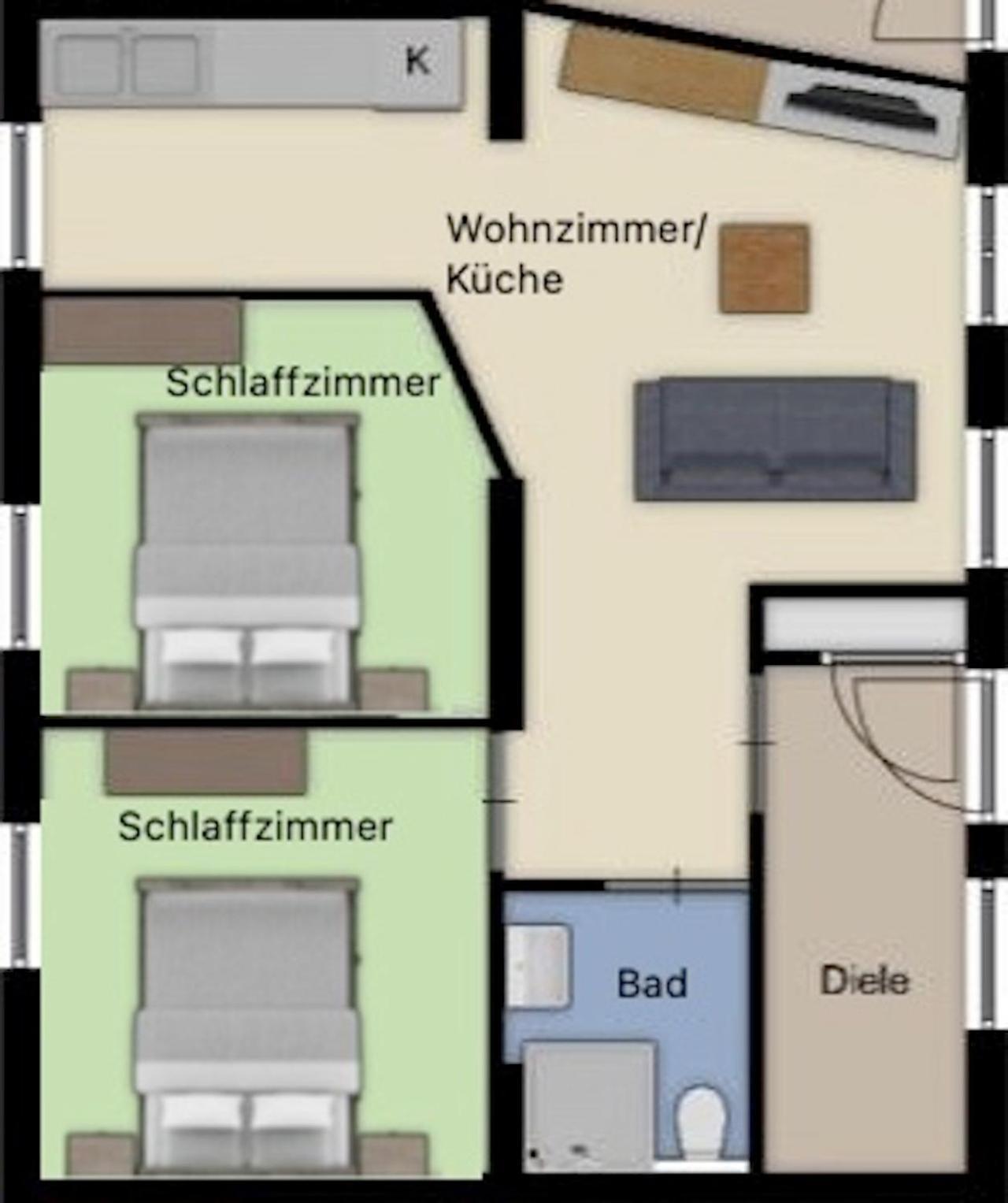 Apartmán Aeuchen Am Rosenthal Monschau Pokoj fotografie
